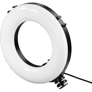 RING LIGHT COM LUZ CIRCULAR E SUPORTE SMARTPHONE ÁREA 67' HAMA