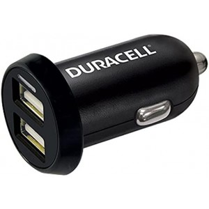 CARREGADOR USB-A DUO 1A/2.4A DE ISQUEIRO p/CARRO DURACELL