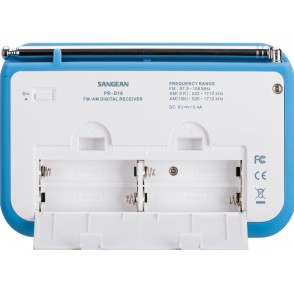 Rádio (Branco/Azul - Digital - 10 - Bateria) SANGEAN