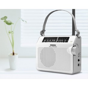 Rádio (Branco - Analógico - FM/AM - Bateria) SANGEAN
