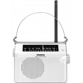 Rádio (Branco - Analógico - FM/AM - Bateria) SANGEAN