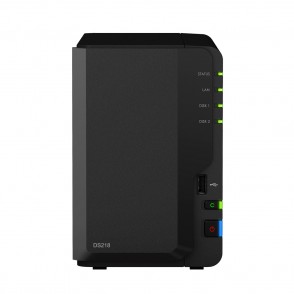 SERVIDOR NAS 2 BAIAS / 1.3 GHZ / DUALCORE CPU / 2GB RAM SYNOLOGY DS218