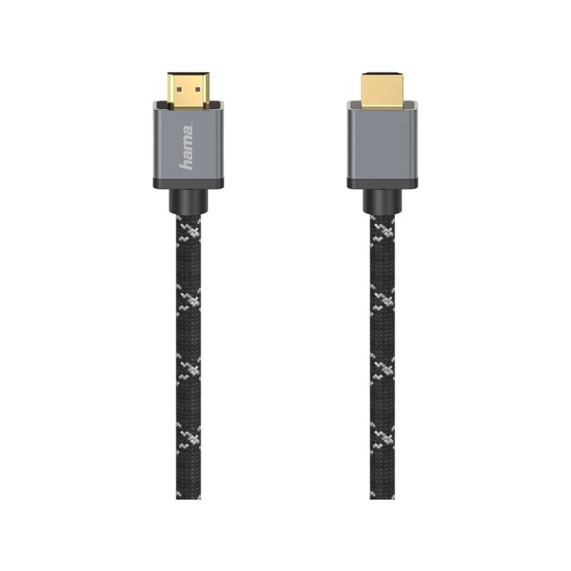 Cabo HDMI Ultra Alta Velocidade Macho/8K/Alumínio/5m HAMA