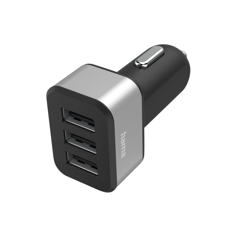 CARREGADOR USB-A TRIPLO 5V/4.4A DE ISQUEIRO P/CARRO 22W HAMA