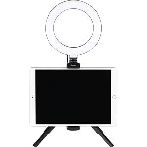 RING LIGHT COM LUZ CIRCULAR E SUPORTE SMARTPHONE ÁREA 67' HAMA