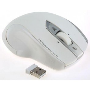 RATO MIRANO LASER USB SEM FIO BRANCO HAMA