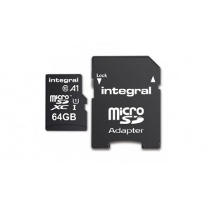 CARTÃO DE MEMÓRIA MICRO SDHC 64GB MSDX UHS-I A1 INTEGRAL