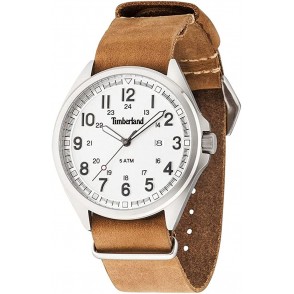 Relógio Timberland Raynham Para Homem Em Branco/Couro