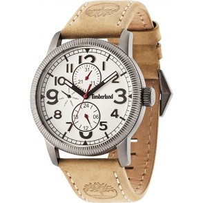 Relógio Timberland Erving Para Homem Em Branco/Couro