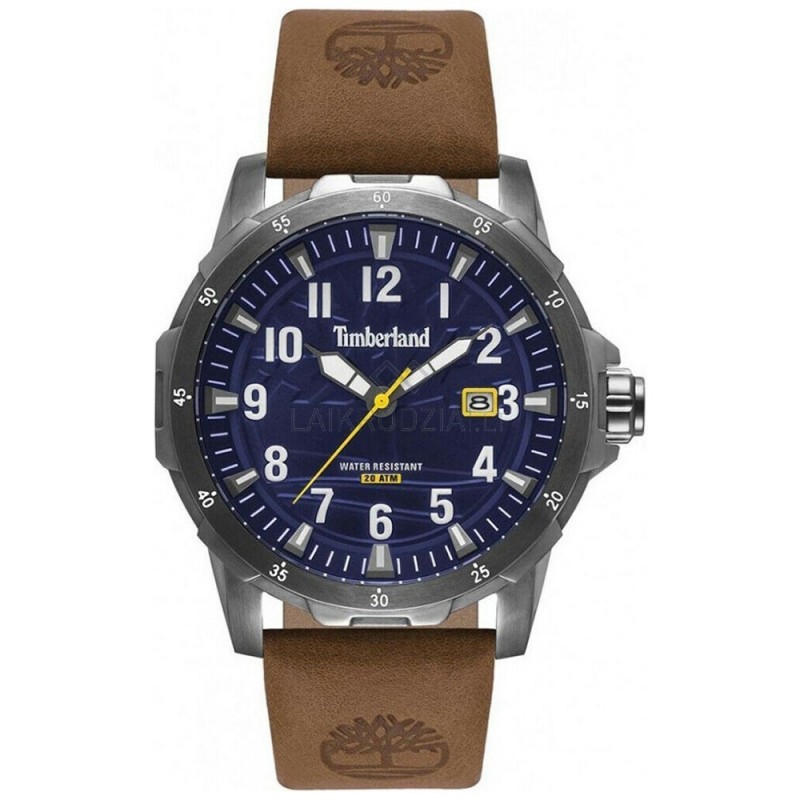 Relógio Timberland Lybbfield Para Homem Em Azul/Couro