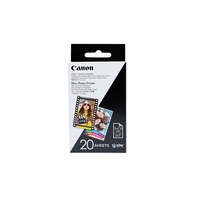 CANON PAPEL FOTOGRÁFICO MEDIA ZINK ZP-2030 (20fls)