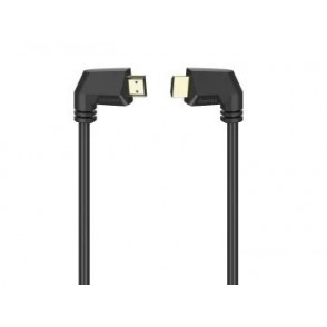 Cabo HDMI De Alta Velocidade Plug-Plug 90° Ethernet Banhado a Ouro 1,5m HAMA