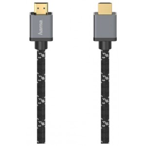 Cabo HDMI Ultra Alta Velocidade Macho/8K/Alumínio/5m HAMA