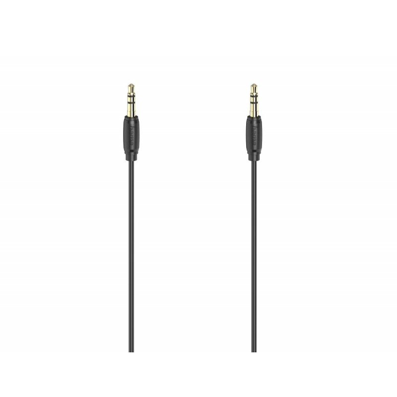 Cabo de Áudio Plug Jack 3,5mm Estéreo Ultra Fino Banhado a Ouro 1,5m HAMA