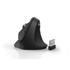 RATO ERGONÓMICO EMW-500 LASER USB SEM FIO PRETO HAMA de lado