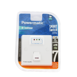 PROTECTOR 40A AC MURAL (AVS) COM INTERRUPTOR POWERMATIC de lado