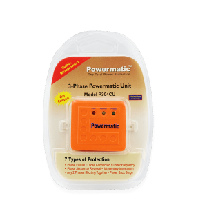 PROTECTOR 15A TRIFÁSICO LARANJA POWERMATIC de lado