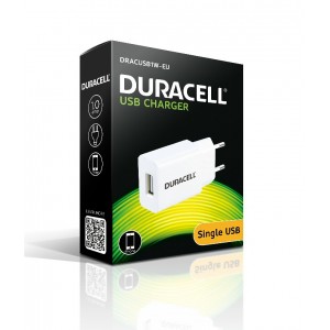 CARREGADOR USB-A 1A COR BRANCA DURACELL