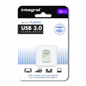 PEN DRIVE FUSION 32GB USB 3.0 INTEGRAL de lado