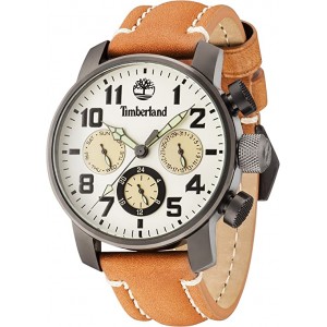 Relógio Timberland Mascoma Para Homem Em Branco/Couro