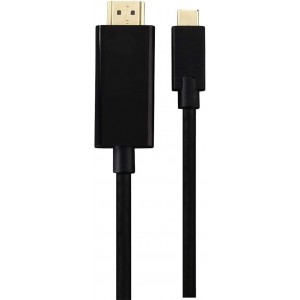 Cabo Adaptador USB-C Para HDMI 1,80m HAMA de lado