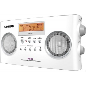 Rádio (Branco - Digital - AM/FM RDS - Bateria) SANGEAN