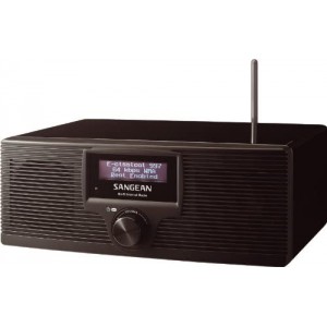 Rádio Despertador Internet FM SANGEAN de lado