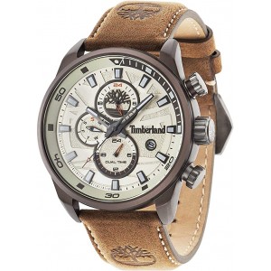 Relógio Timberland Henniker II Para Homem Em Bege/Couro