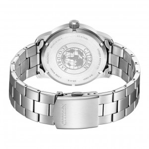 Relógio Citizen Eco-Drive Para Homem Em Branco/Metal de lado