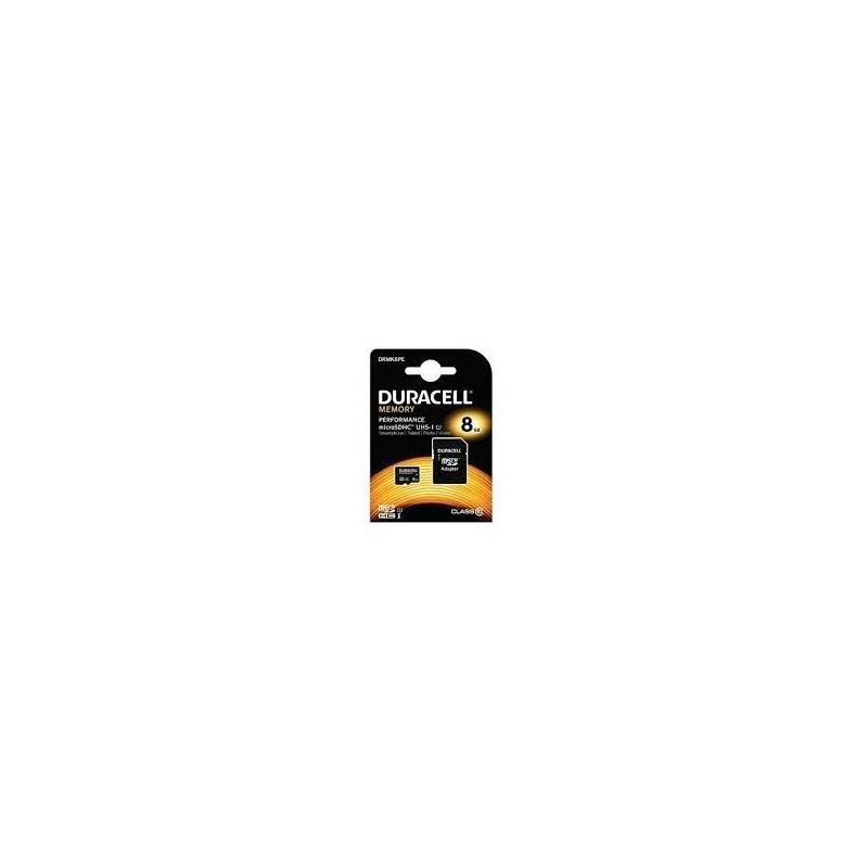 CARTÃO DE MEMÓRIA MICRO SDHC 8GB CLASS10 U1 95/25MB/s DURACELL