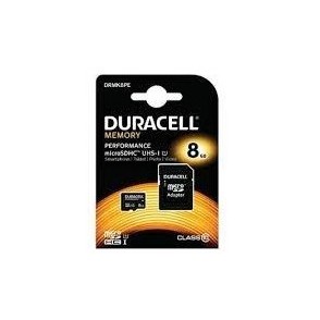 CARTÃO DE MEMÓRIA MICRO SDHC 8GB CLASS10 U1 95/25MB/s DURACELL