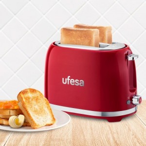 Torradeira Ufesa Classic PinUp 850W 2 Ranhuras Vermelha UFESA - N7196