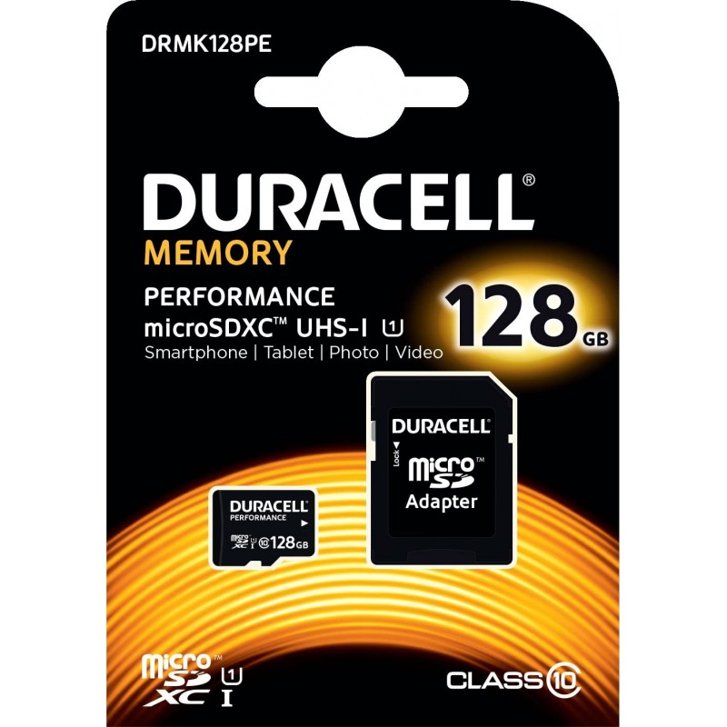 CARTÃO DE MEMÓRIA MICRO SDXC 128GB CLASS 10 UHS-I U1 80/20Mb/s HD DURACELL