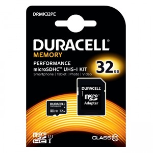 CARTÃO DE MEMÓRIA MICRO SDHC 32GB CLASS 10 UHS-I U1 80/20Mb/s HD DURACELL