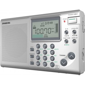 Rádio ATS-405 (Branco - Digital - FM/AM - Pilhas) SANGEAN