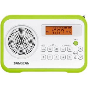 Rádio (Branco/Verde - Digital - 10 - Bateria) SANGEAN