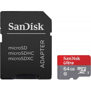 CARTÃO DE MEMÓRIA MICRO SDHC A1 64GB CLASS10 UHS-I U1 HD 100/10Mb/s SANDISK