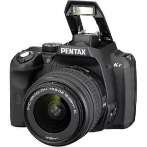 PENTAX K-R MÁQUINA FOTOGRÁFICA AF360FGZ W/C BK DIGITAL de lado