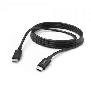 Cabo De Carga Macho Adaptado USB-C Para USB-C 3m Preto HAMA