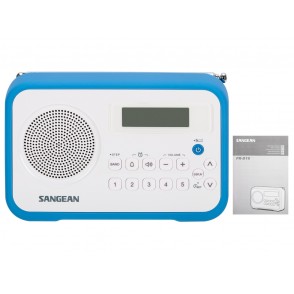 Rádio (Branco/Azul - Digital - 10 - Bateria) SANGEAN