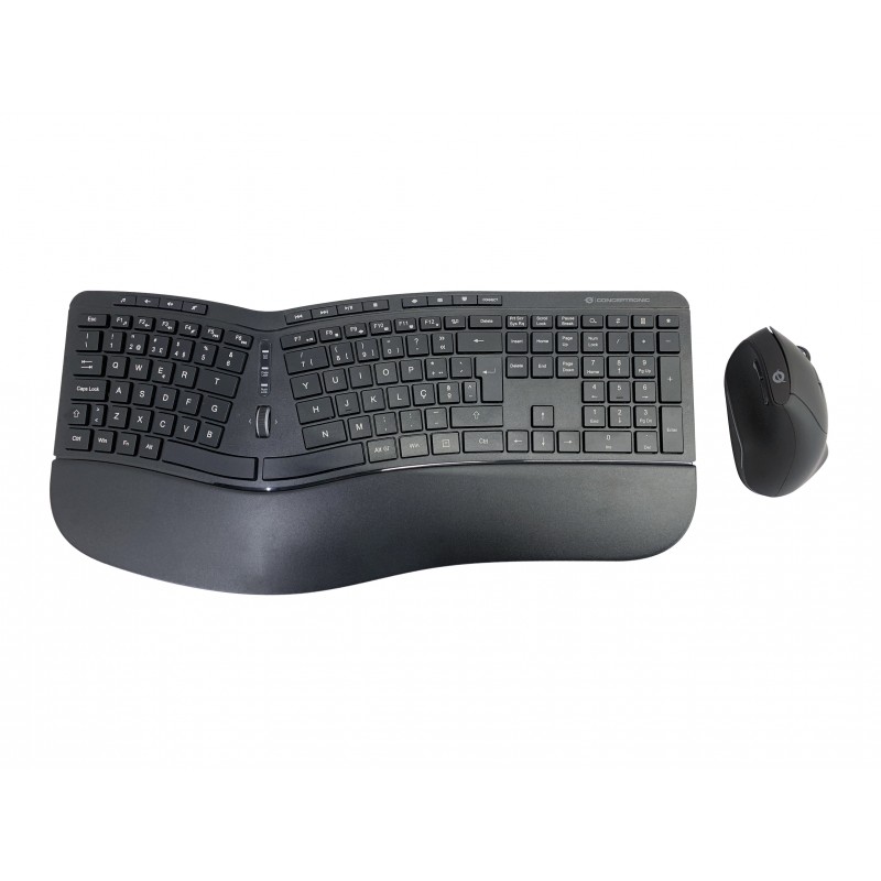 TECLADO E RATO ERGONÓMICOS WIRELESS CONCEPTRONIC