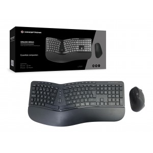 TECLADO E RATO ERGONÓMICOS WIRELESS CONCEPTRONIC de lado