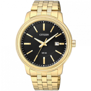 Relógio Citizen WR50 Para Homem Em Preto/Dourado