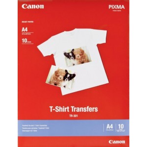 Papel Para Estampagem De T-Shirts Canon TR-301 A4 - 10 Folhas