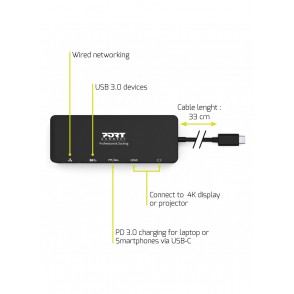 DOCKING STATION UNIVERSAL HDMI / USB-A / VGA / RJ45 / USB-C 85W