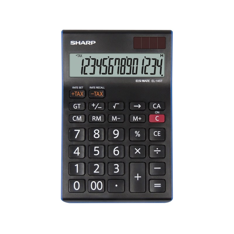 CALCULADORA EL-145T-BL 14 DIGITOS SHARP