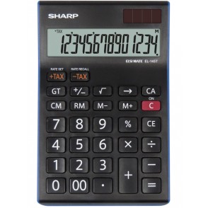 CALCULADORA EL-145T-BL 14 DIGITOS SHARP