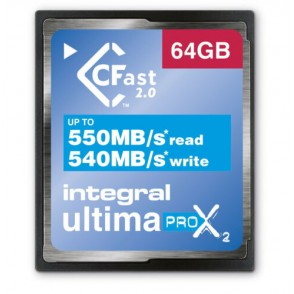 CARTÃO DE MEMÓRIA COMPACTO RÁPIDO CARD 64GB UPRO 550MB/s READ, 540MB/s WRITE INTEGRAL