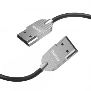 Cabo HDMI De Alta Velocidade Ultra-Slim 4K Plug-Plug Ethernet 2m HAMA