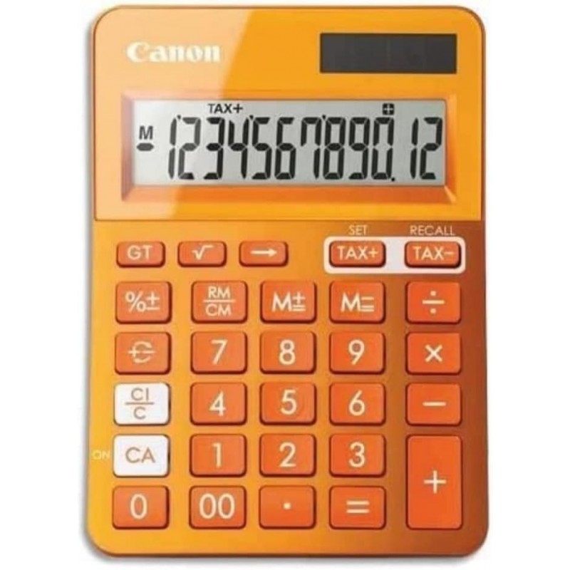 CALCULADORA LS-123K LARANJA 12 DIGITOS CANON